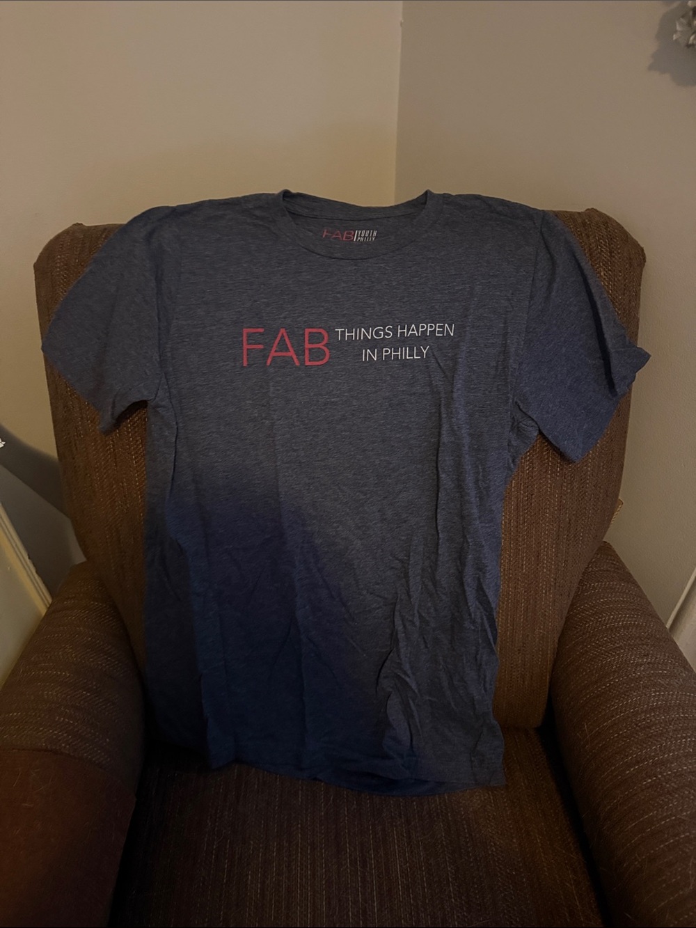 FA Men's Heather Navy Graphic Short Sleeve Tee